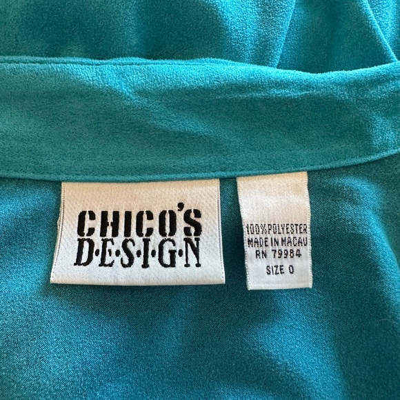 Chicos turquoise oversized blouse - Picture 4 of 4
